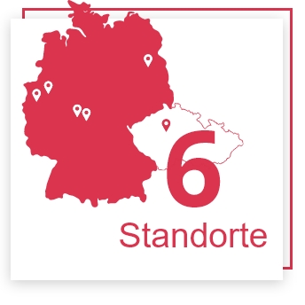 6 Standorte 6 Standorte