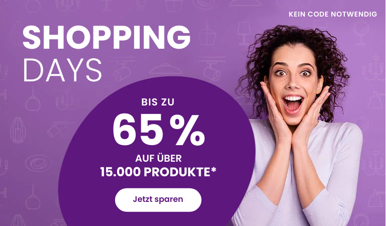 Shopping Days - Bis zu 65 % Rabatt auf &uuml;ber 15.000 Produkte